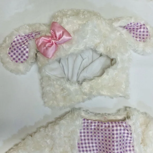 Lamb Sheep Costume Dress and Hat Size 12-24 months toddler kids - Picture 4 of 12